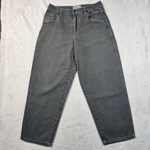 DIME - Baggy Denim Pants Dark Gray Size 30.